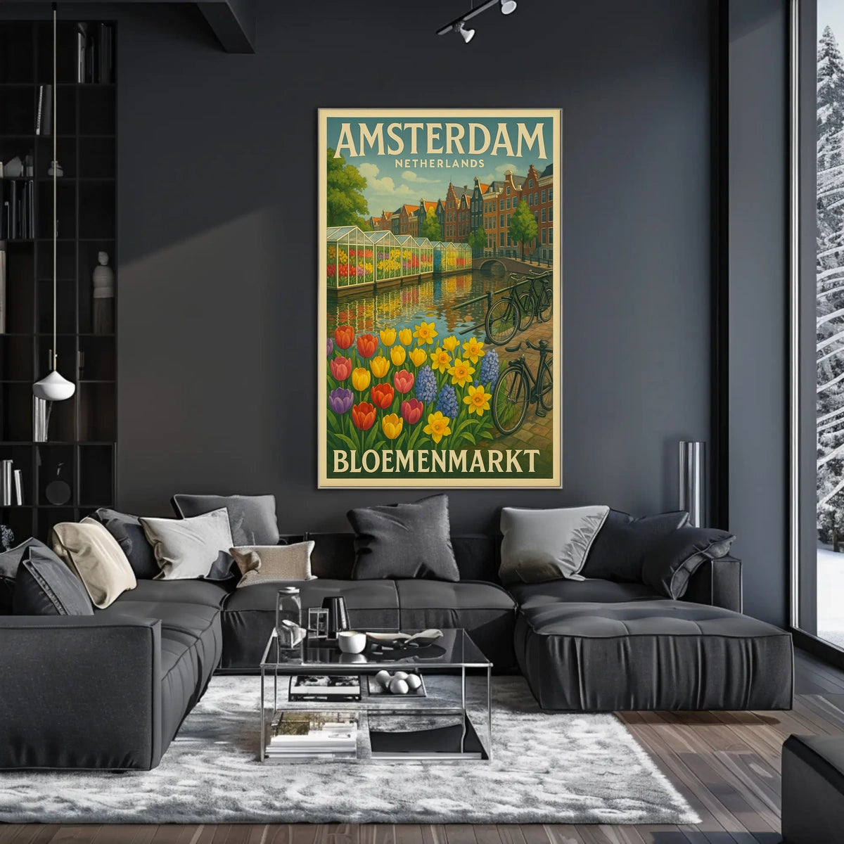 Amsterdam Bloemenmarkt Poster