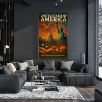 United States Of America A Land Of Poster
