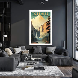 Yosemite National Park Vintage Poster Print