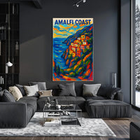 Amalfi Coast Vibrant Escape Poster Wall Art For Home Decor