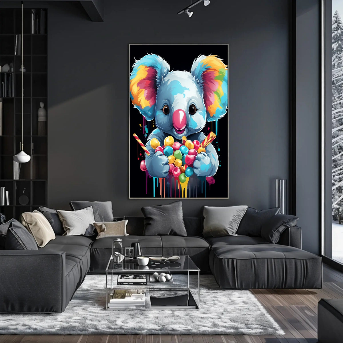 Colorful Koala Delight Poster