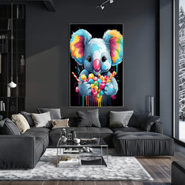 Colorful Koala Delight Poster