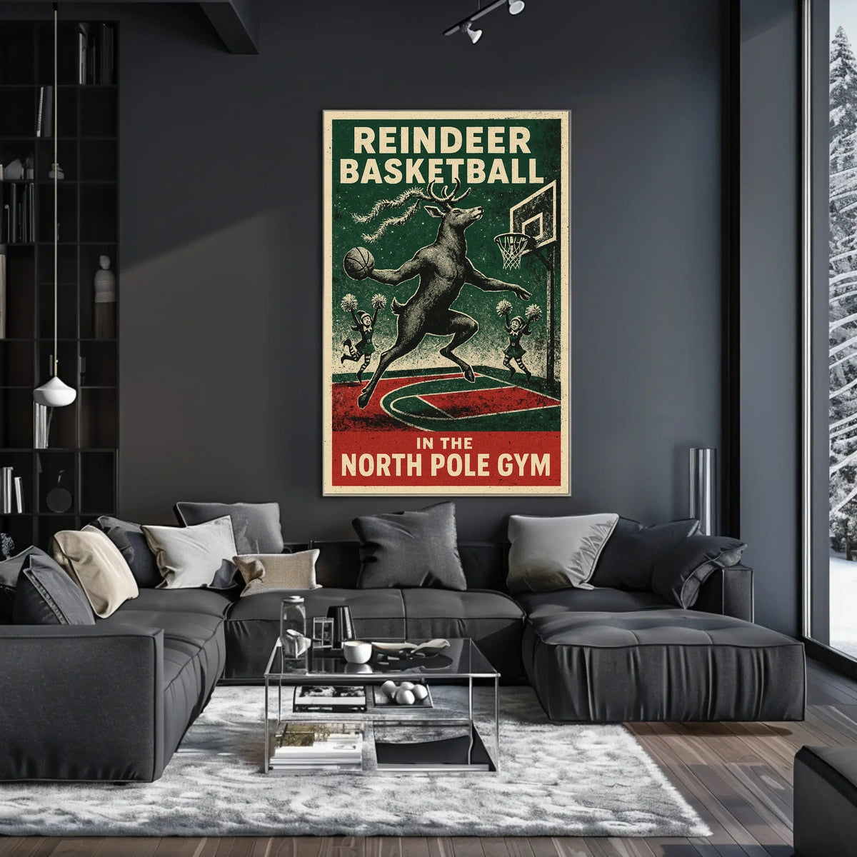Reindeer Basketball Extravaganza Poster