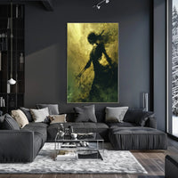 Ethereal Gothic Transformation: Surreal Skeleton Art Poster PosterGoat