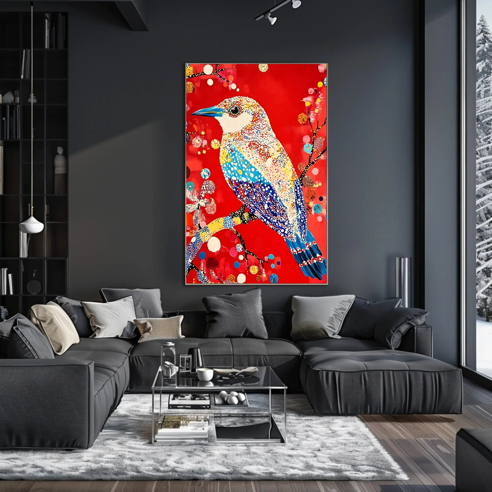 Vibrant Bird Wall Art Poster Decorative Print