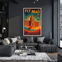 Explore Exotic Mali with Retro Adventure Travel Poster PosterGoat