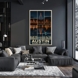 Austin River Of Lights Poster