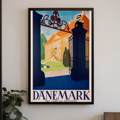 Denmark Land of Peace Vintage Poster