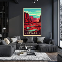 Nevada Desert Landscape Poster