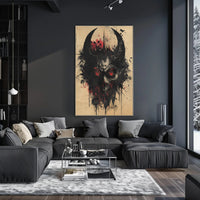 The Fiery Gaze Art Poster for Home Decor and Aesthetic Room Design PosterGoat