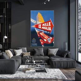 Mille Miglia 1935 Racing Event Poster