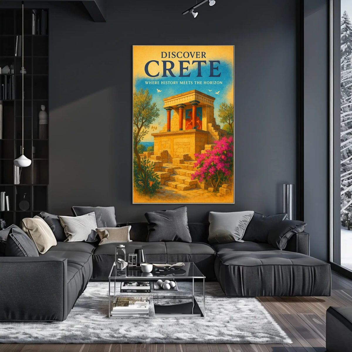 Crete Knossos Palace Travel Poster