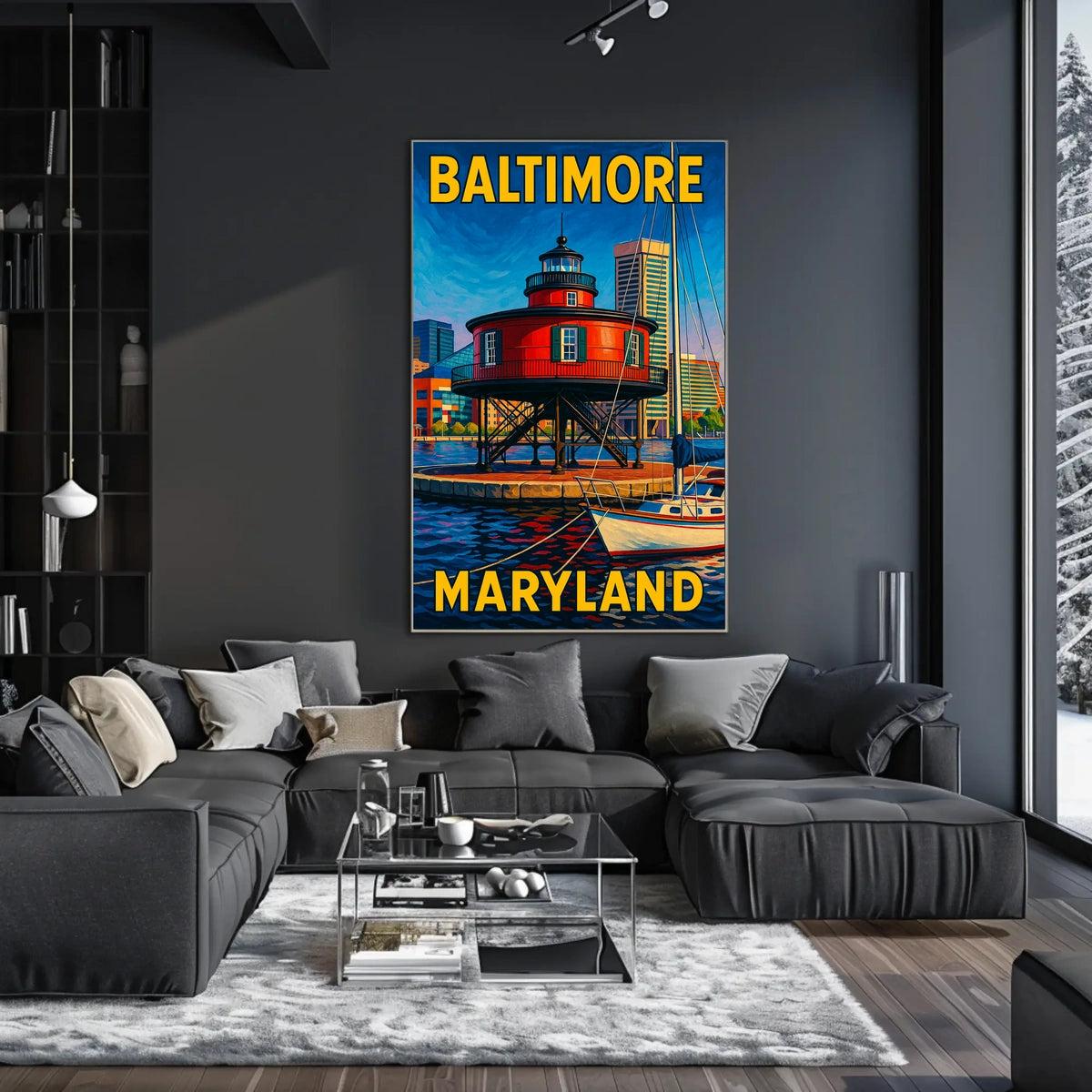 Baltimore Harbor Lighthouse Poster