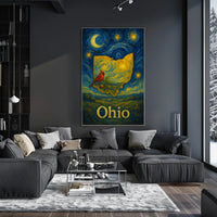 Ohio Starry Night Tribute Poster