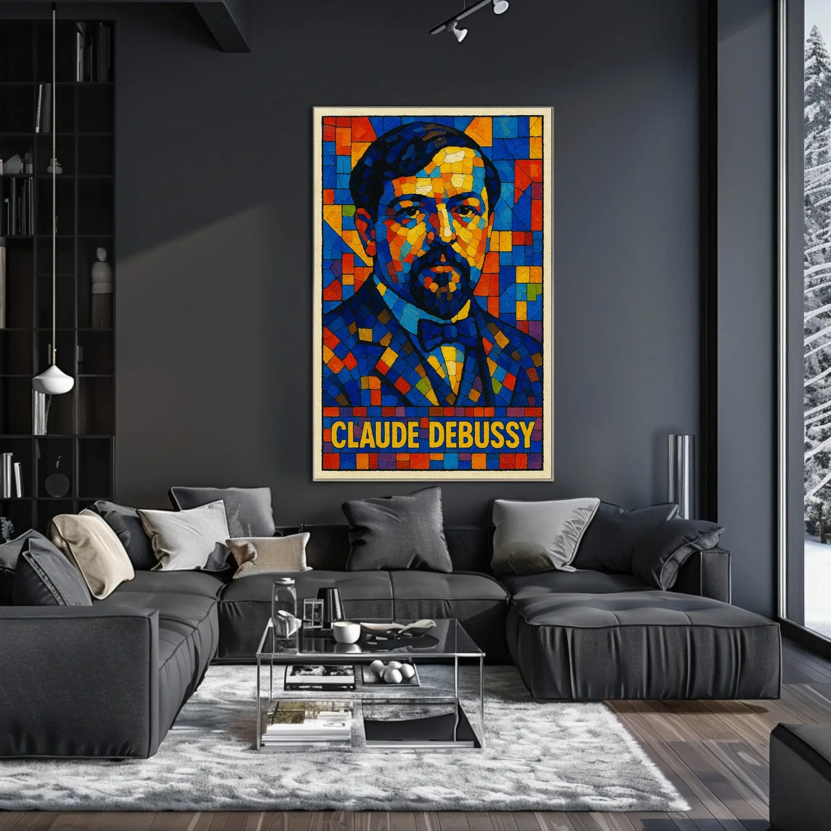 Claude Debussy A Mosaic Tribute Poster