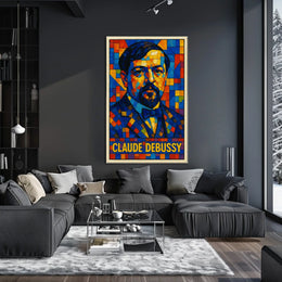 Claude Debussy A Mosaic Tribute Poster
