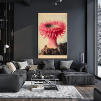 Sea Anemone Poster Vibrant Illustration Wall Art