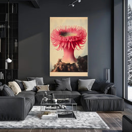Sea Anemone Poster Vibrant Illustration Wall Art