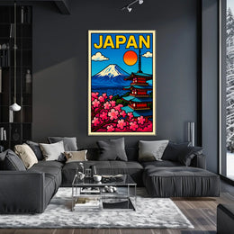 Japan A Vibrant Landscape Poster