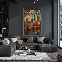 Columbus Cityscape Poster