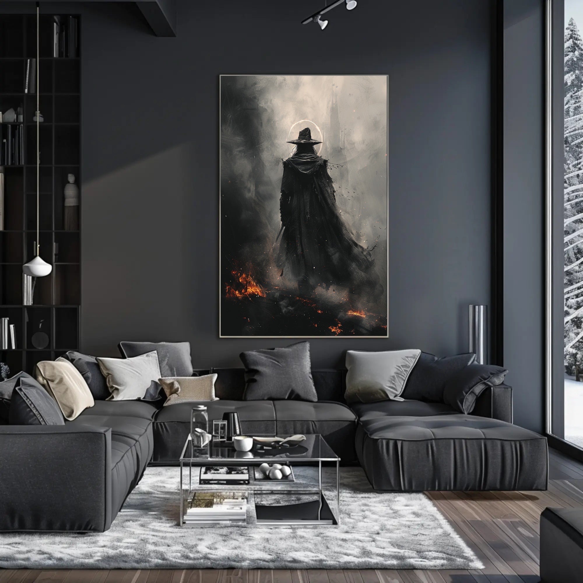 The Enigmatic Wanderer Art Print Poster for Home Decor and Travel Enthusiasts PosterGoat
