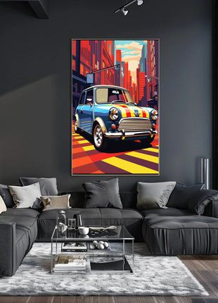 Classic Car Vibrance Pop Culture Poster