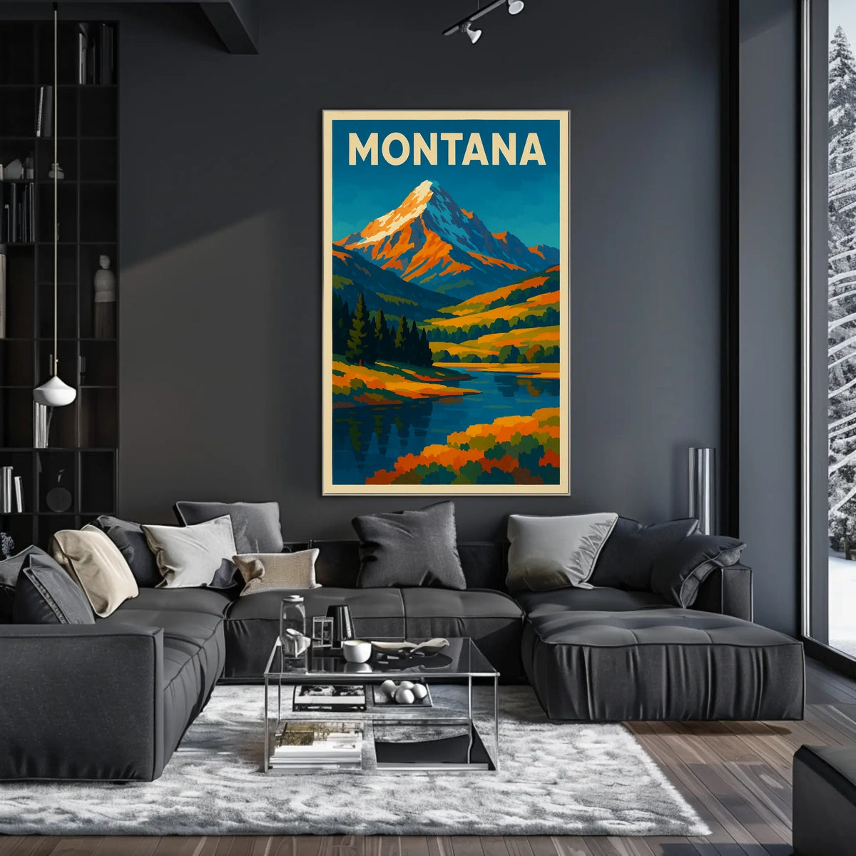 Montana Landscape Poster