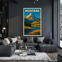 Montana Landscape Poster