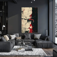 Ant On Abstract Canvas Abstract Poster