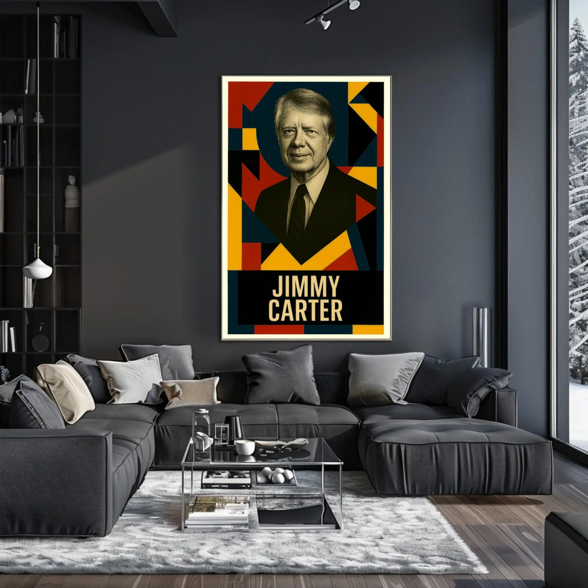 Jimmy Carter 39th President of the United States Abstract Pop Poster