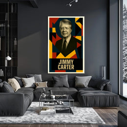 Jimmy Carter 39th President of the United States Abstract Pop Poster