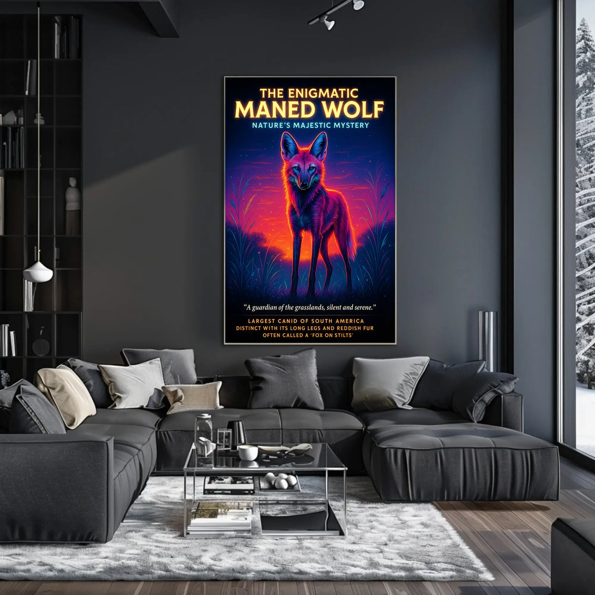 The Enigmatic Maned Wolf Poster