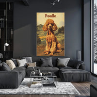 Poodle Portrait Poster