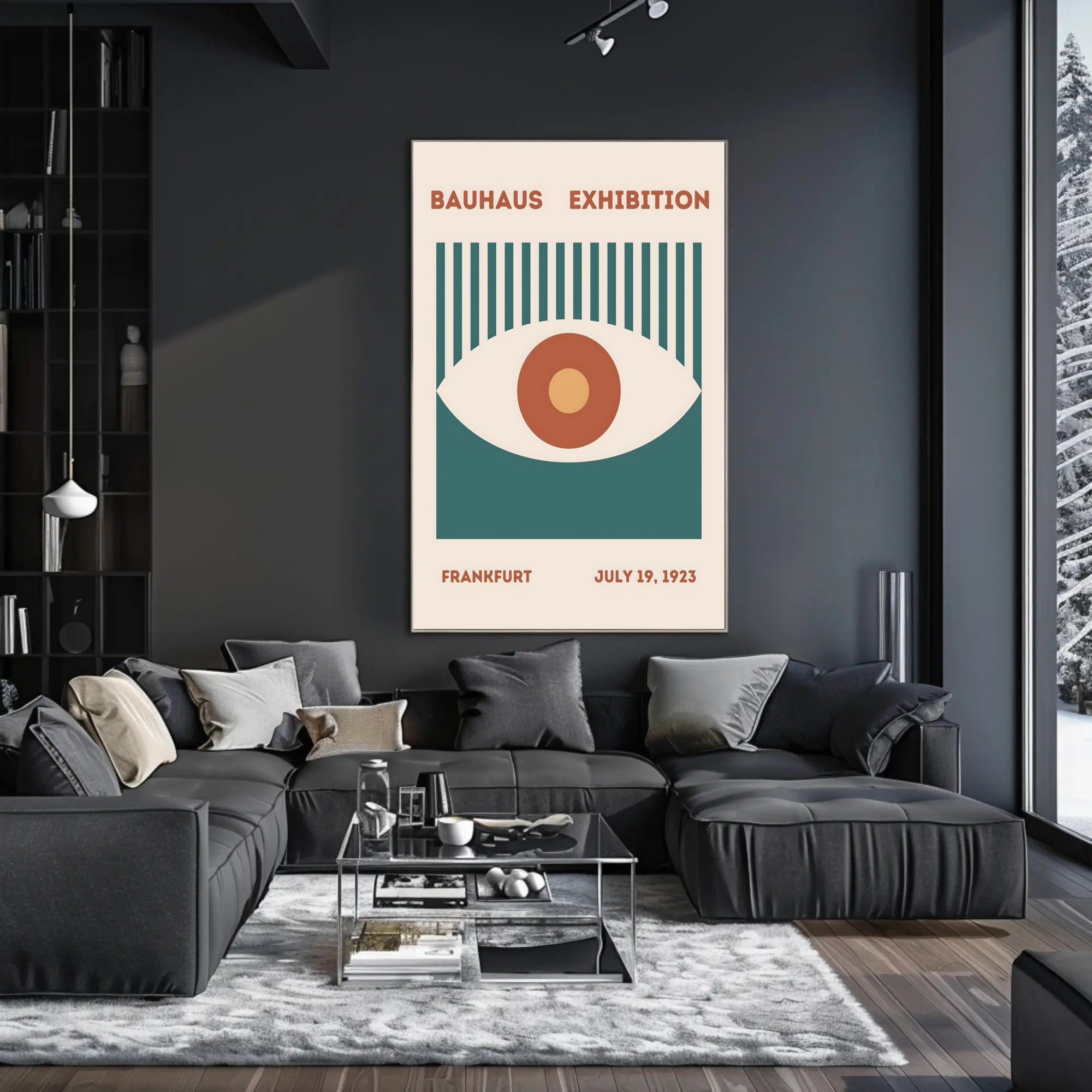 Bauhaus Exhibition Frankfurt July 19 1923 Poster