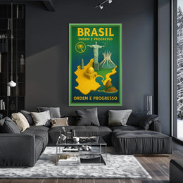 Brazil Ordem E Progresso Poster