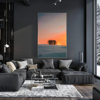 Serene Winter Sunrise Photography Print - Abstract or Artistic Poster