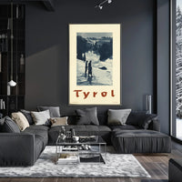 Tyrol Winter Landscape Vintage Travel Poster PosterGoat