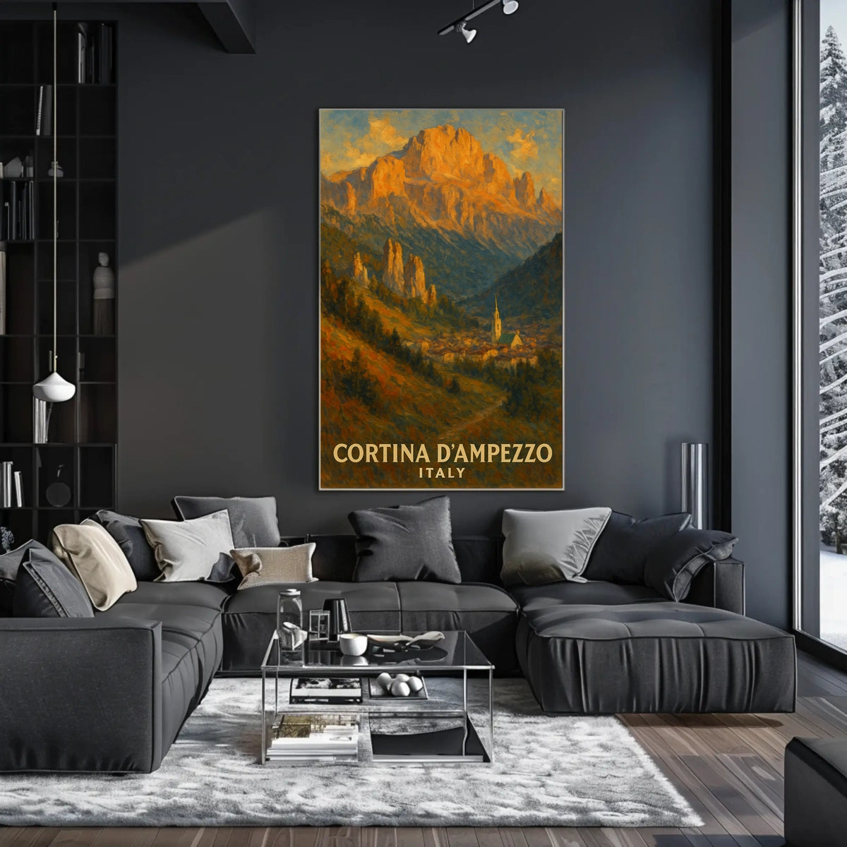 Cortina DAmpezzo Italian Alpine Poster