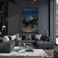 Douglas XB-19 Patriotic Vintage WWII Art Poster PosterGoat