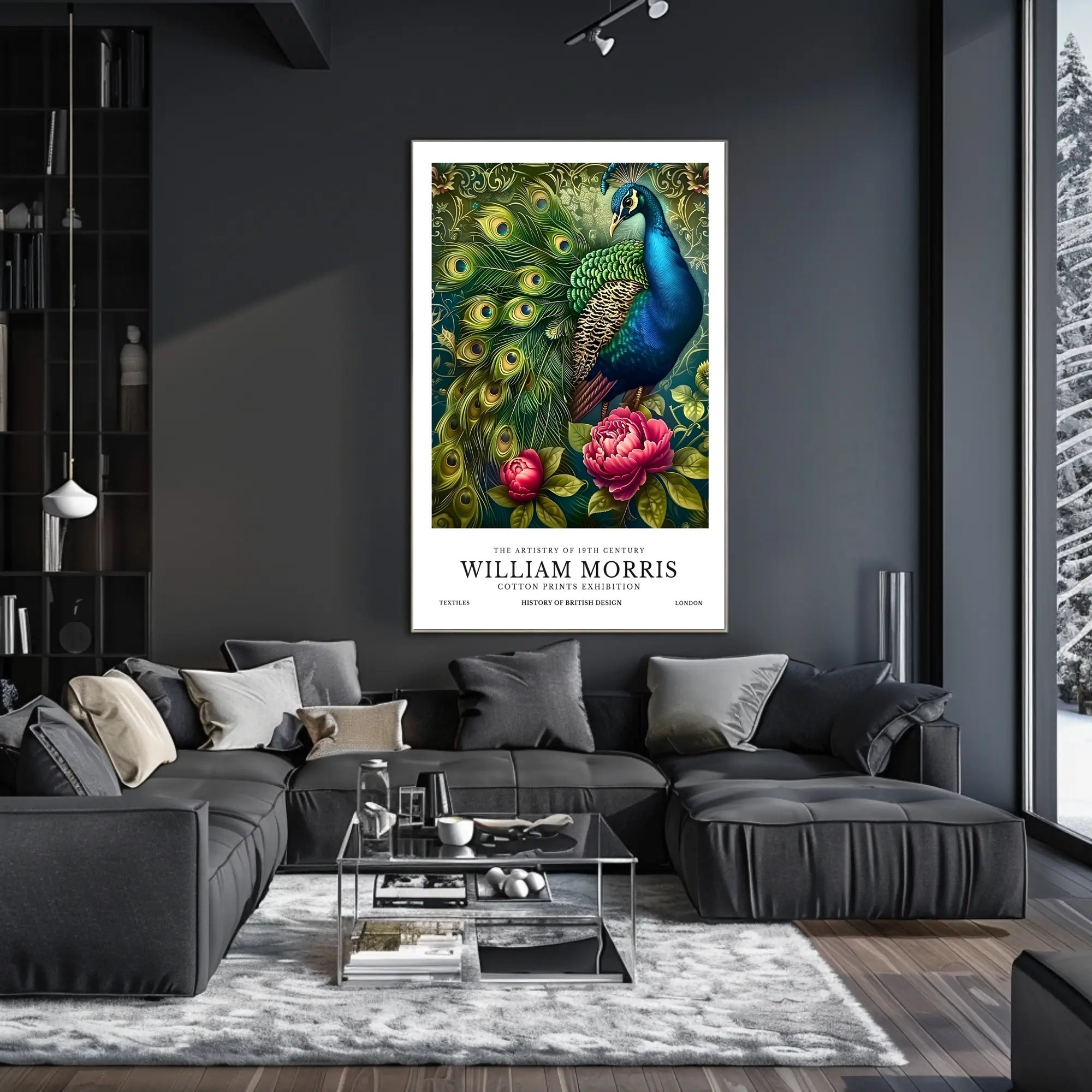 William Morris Textile Artistry Exhibition Cultural or Heritage Poster