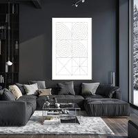 Abstract Geometric Patterns Poster
