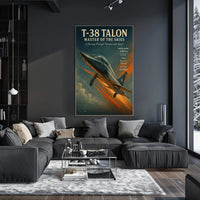 T-38 Talon Jet Vintage Military Recruitment Poster