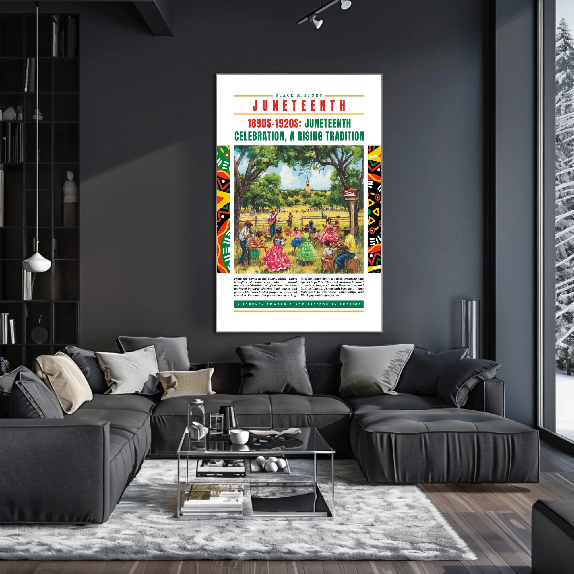 Juneteenth Celebration of Black History and Freedom Cultural or Heritage Poster