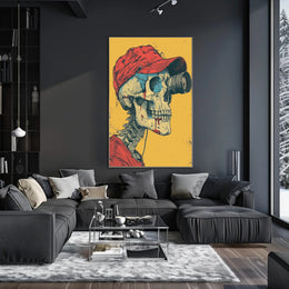 Skull with Lens Poster for Unique Wall Art Decor PosterGoat