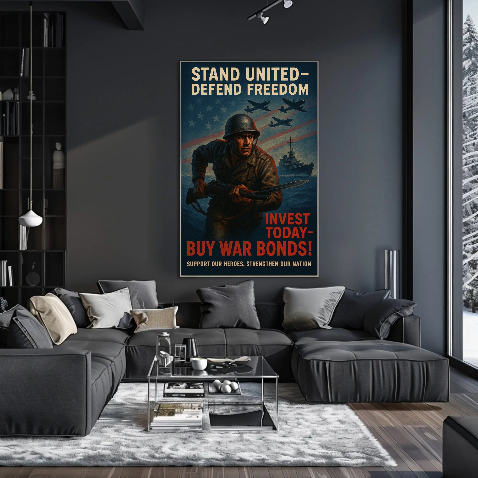 Stand United, Defend Freedom Poster