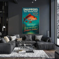 Snappers Salt Water Fish Poster