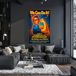 Icon of Strength and Determination Poster