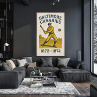 Baltimore Canaries Baseball Poster PosterGoat
