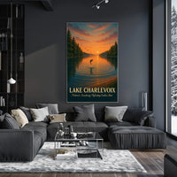 Nature’s Sanctuary Lake Charlevoix Scenic Poster
