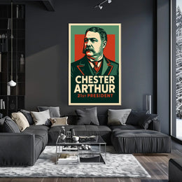 Chester Arthur 21st President Realism Collectors Poster